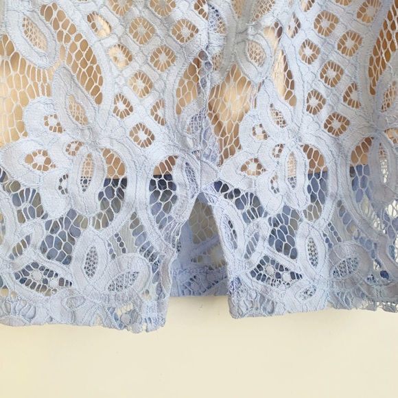 Lulus Steal A Kiss Lace Blue Bodycon Mini Dress - Picture 13 of 16